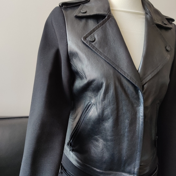 New Rudsak 2 in 1 leather pea coat - Picture 6 of 11